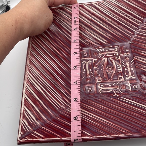 *sold* Mcm boho trinkets dish. mcm ashtray studio pottery retro hippy Egyptian - Picture 5 of 5